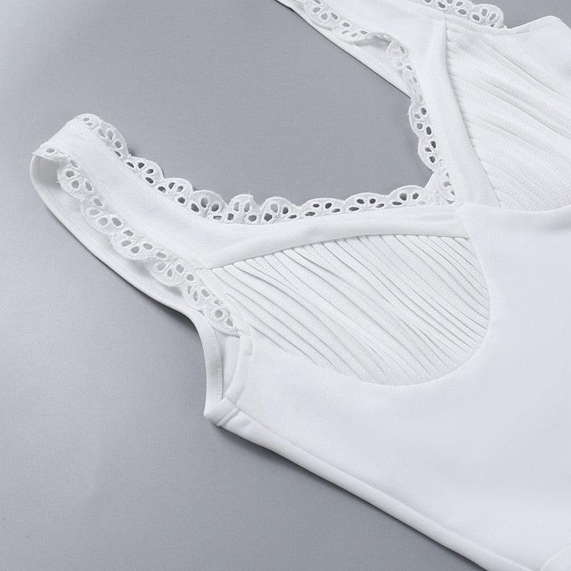 white lace tank top dress LoveShackFancy - Leala Dress