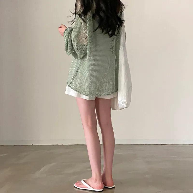 Cozy Hugs Loose Fit Knitted Top - Champagne / S - Mermaid Way