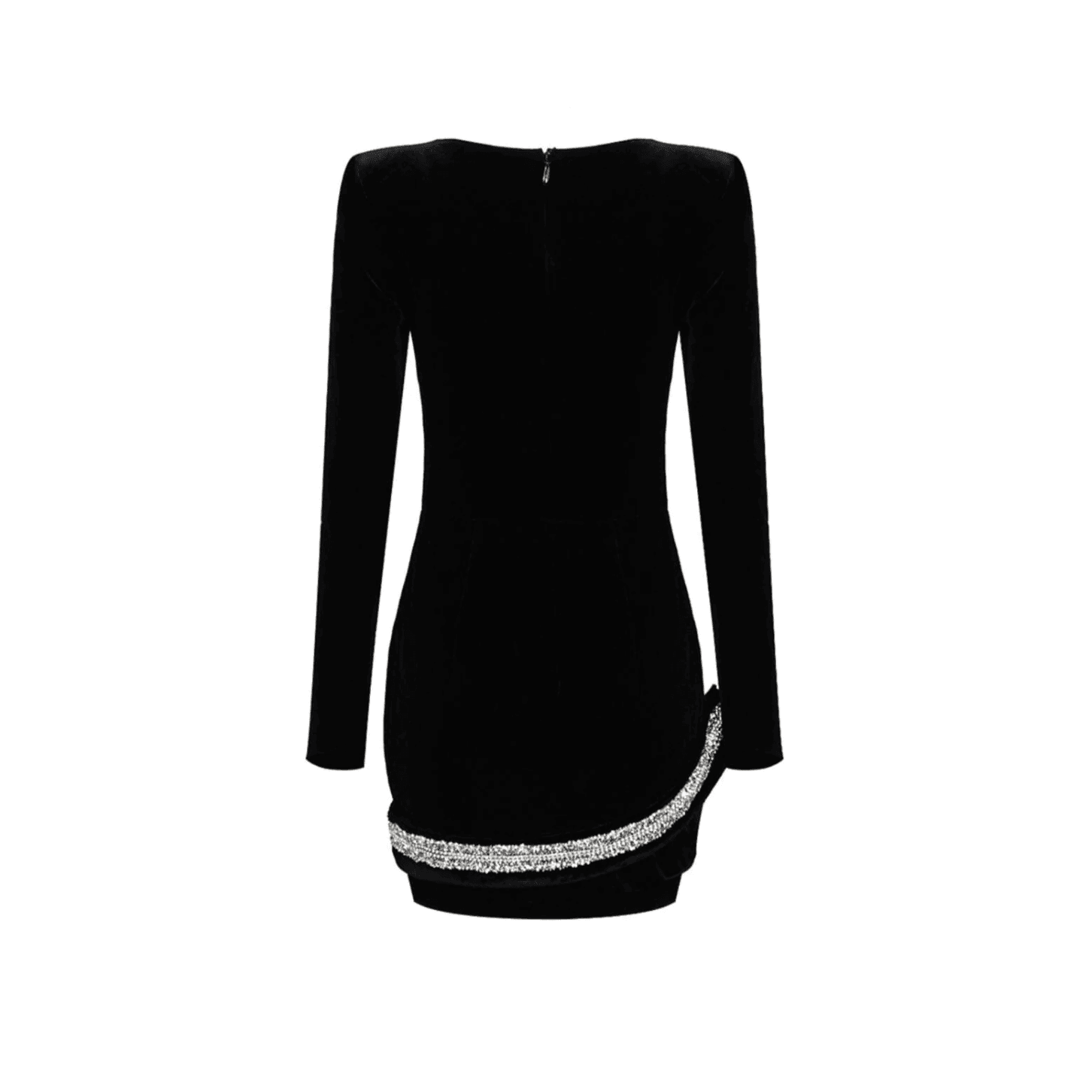 Feverish Kiss Diamond Snake Velvet Mini Dress - Black / XS - Mermaid Way