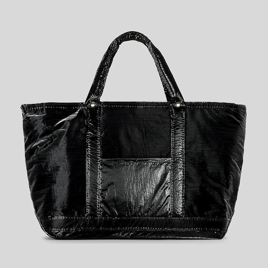Future Case Puffer Padded Shoulder Bag - Black - Mermaid Way