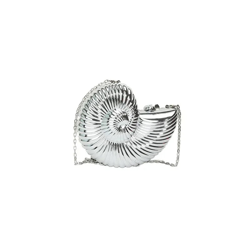 Helix Conch Bag - Silver- Mermaid Way