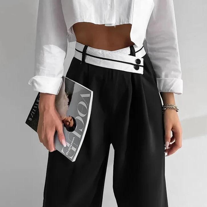 Her Dress Code High Waist Pants - Black / S - Mermaid Way