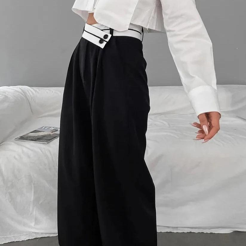 Her Dress Code High Waist Pants - Black / S - Mermaid Way