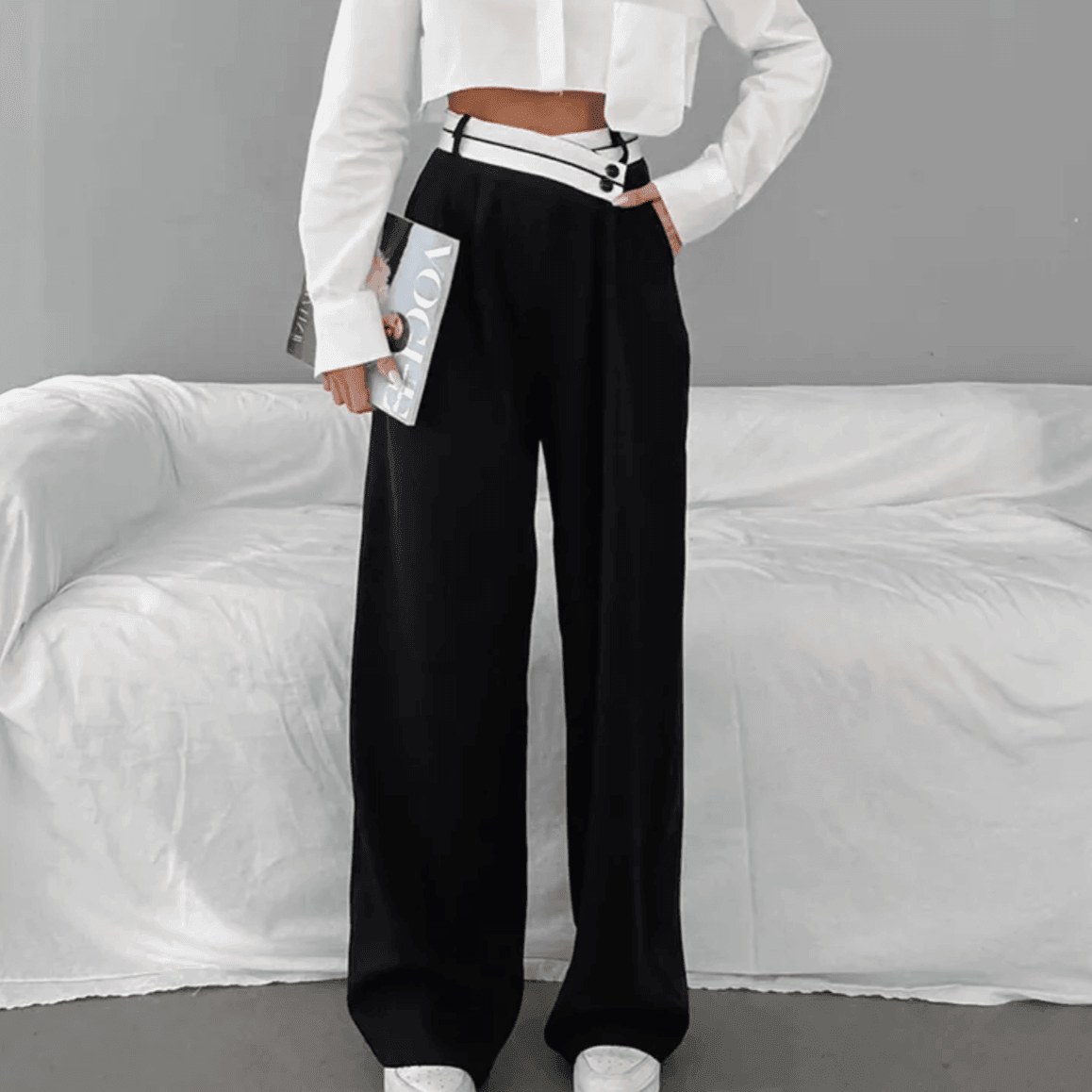 Her Dress Code High Waist Pants - Black / S - Mermaid Way