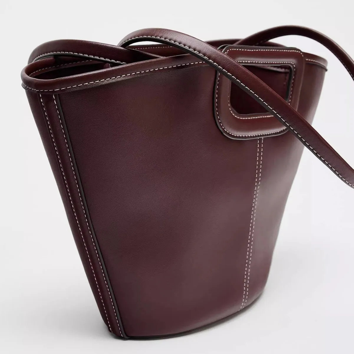 Heritage Bucket Shoulder Bag - Burgundy / S - Mermaid Way
