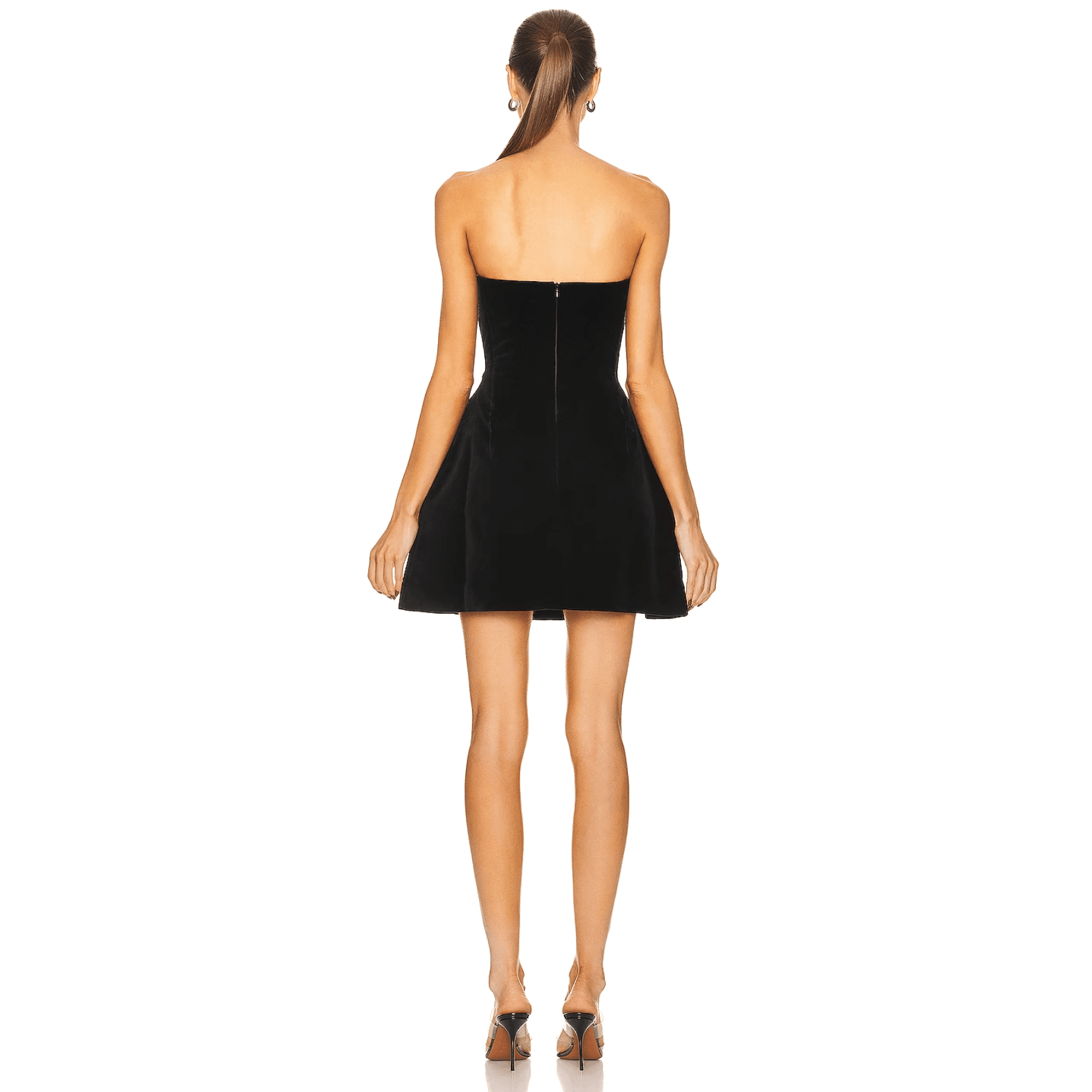 Holiday Honey Diamond Heart Mini Dress in Black Velvet Holiday Honey Diamond Heart Mini Dress in Black Velvet