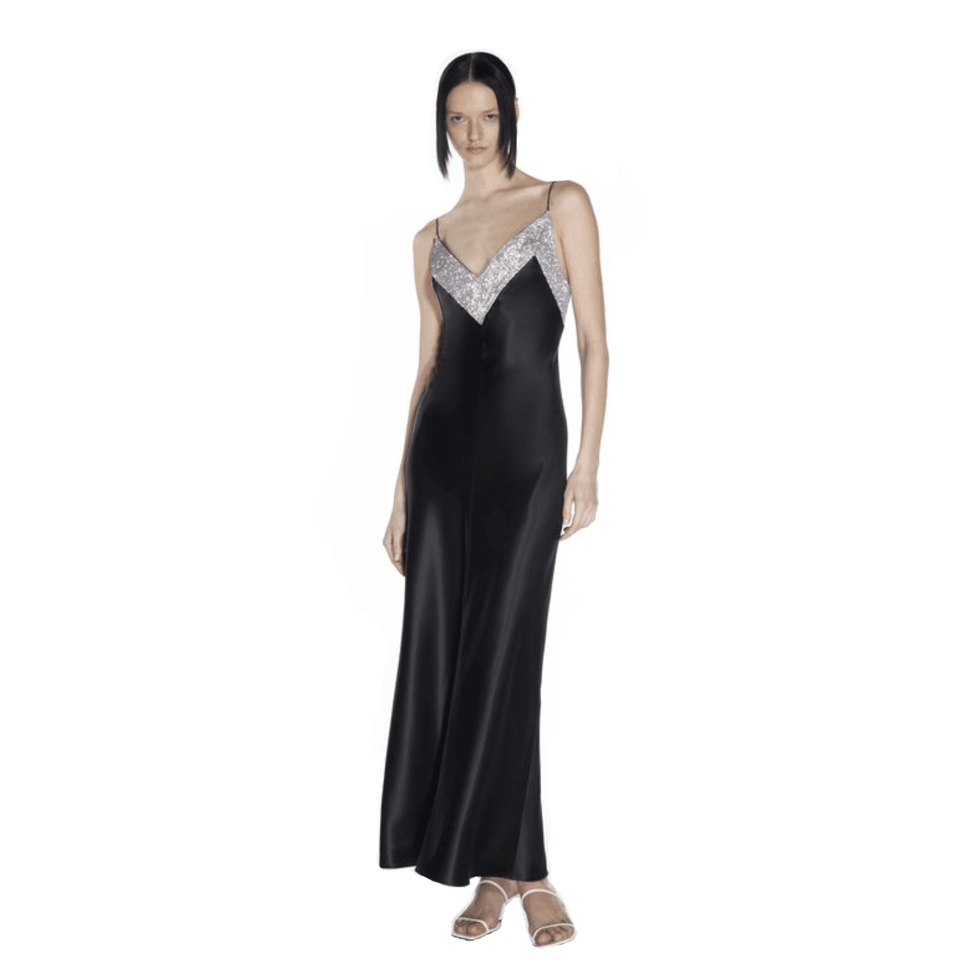 Incognito Crystal Embellished Backless Maxi Dress Incognito Crystal Embellished Backless Maxi Dress