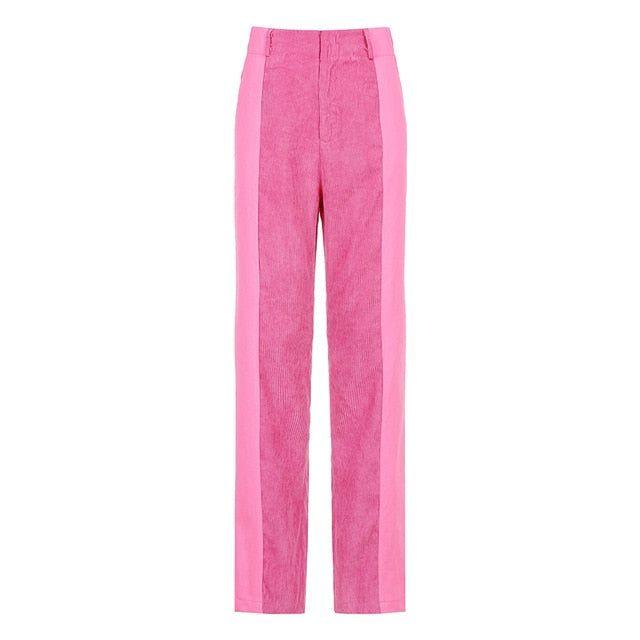 Influence Me High Waist Vintage Patchwork Pants - Brown / S - Mermaid Way
