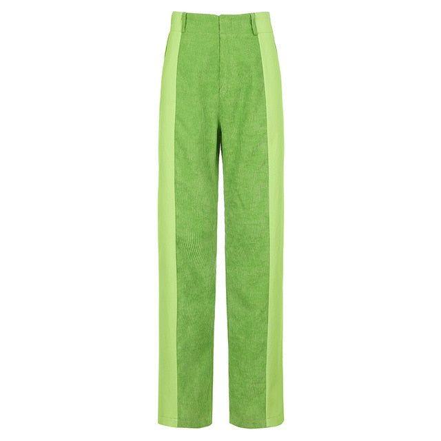 Influence Me High Waist Vintage Patchwork Pants - Brown / S - Mermaid Way