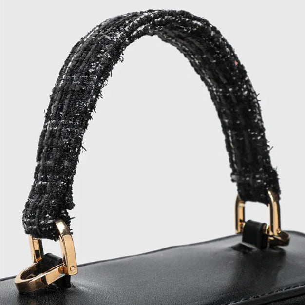 Juliette Woolen Handbag with Shoulder Strap - Red - Mermaid Way