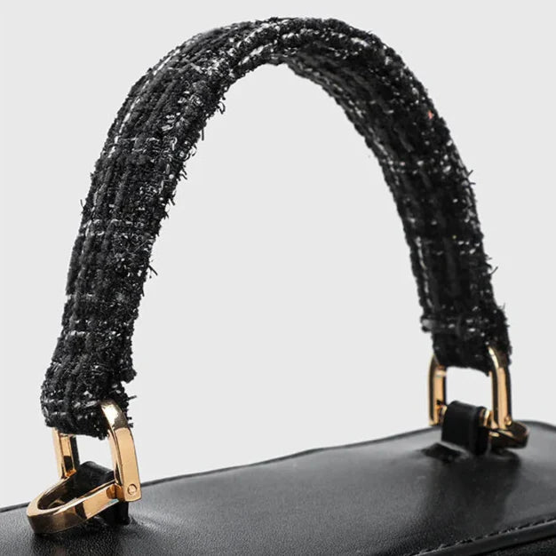 Juliette Woolen Handbag with Shoulder Strap - Red - Mermaid Way
