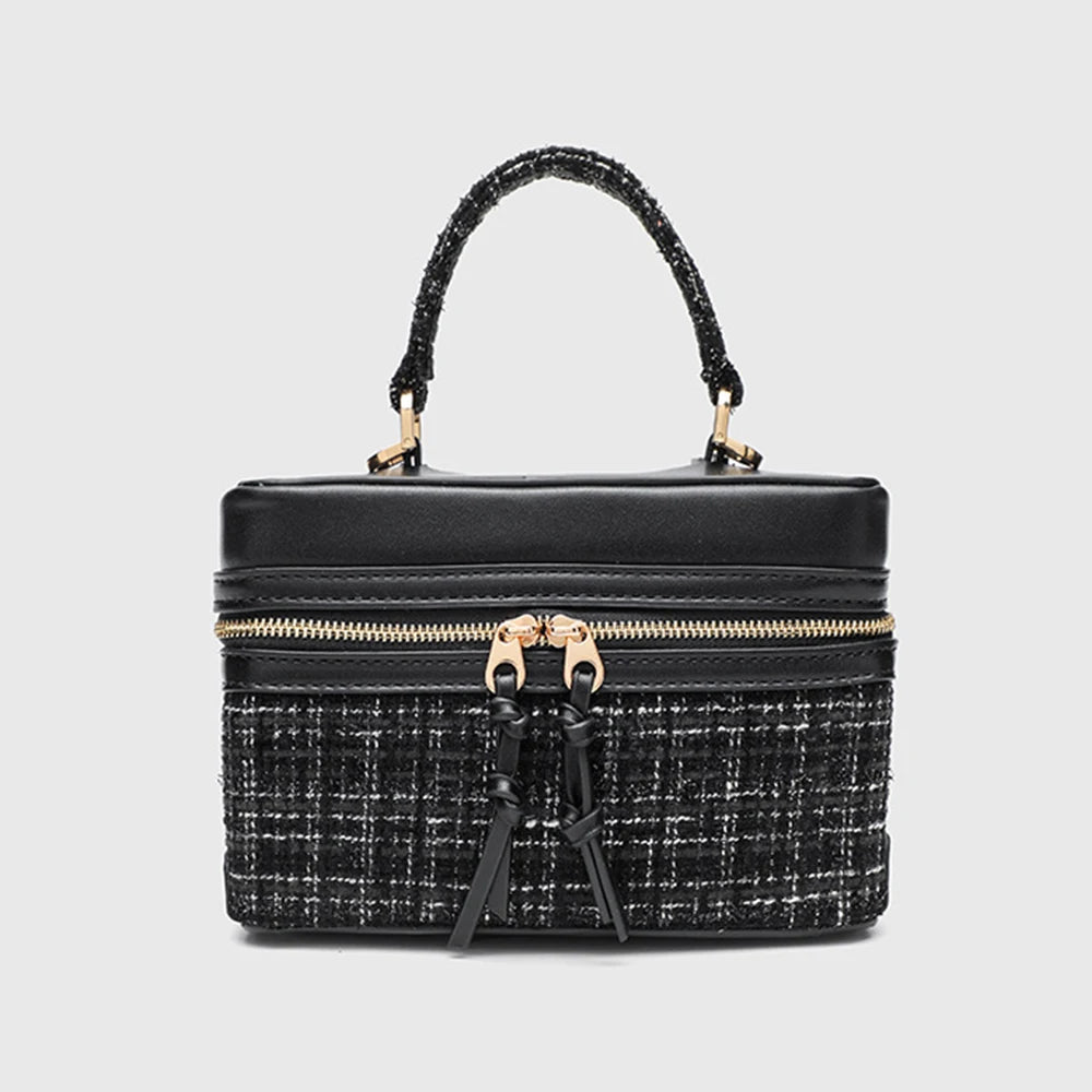 Juliette Woolen Handbag with Shoulder Strap - Red - Mermaid Way
