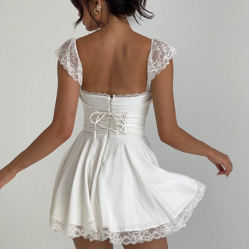 vintage lace mini dress n Grace White Size:US46 Buy BILA, Women's Sleeveless It’s a colour that 10.30Yang