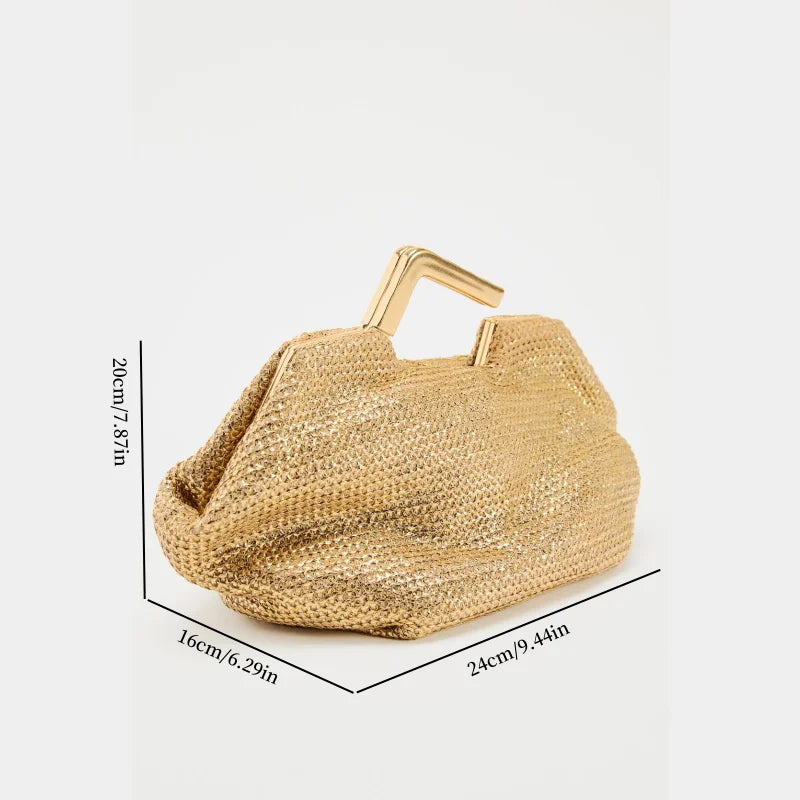 Liquid Gold Handbag - Gold - Mermaid Way