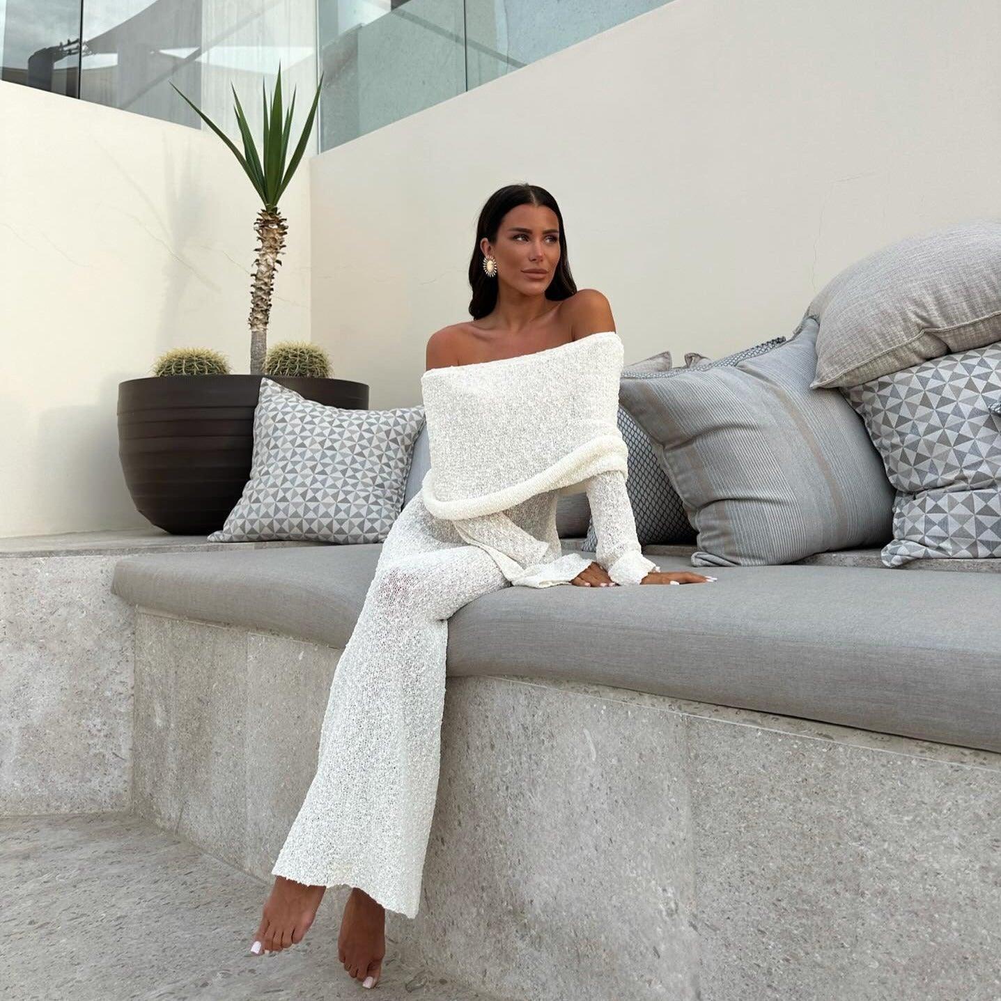 Love Story Off Shoulder Maxi Dress - White / S - Mermaid Way