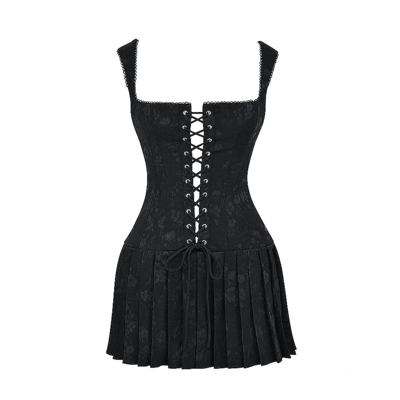 Océane Vêtements- Kiss Me Again Corset Mini Dress M
