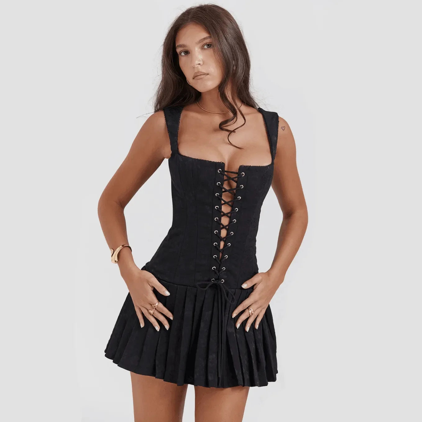 Ocane Vtements- Kiss Me Again Corset Mini Dress M Ocane Vtements- Kiss Me Again Corset Mini Dress M