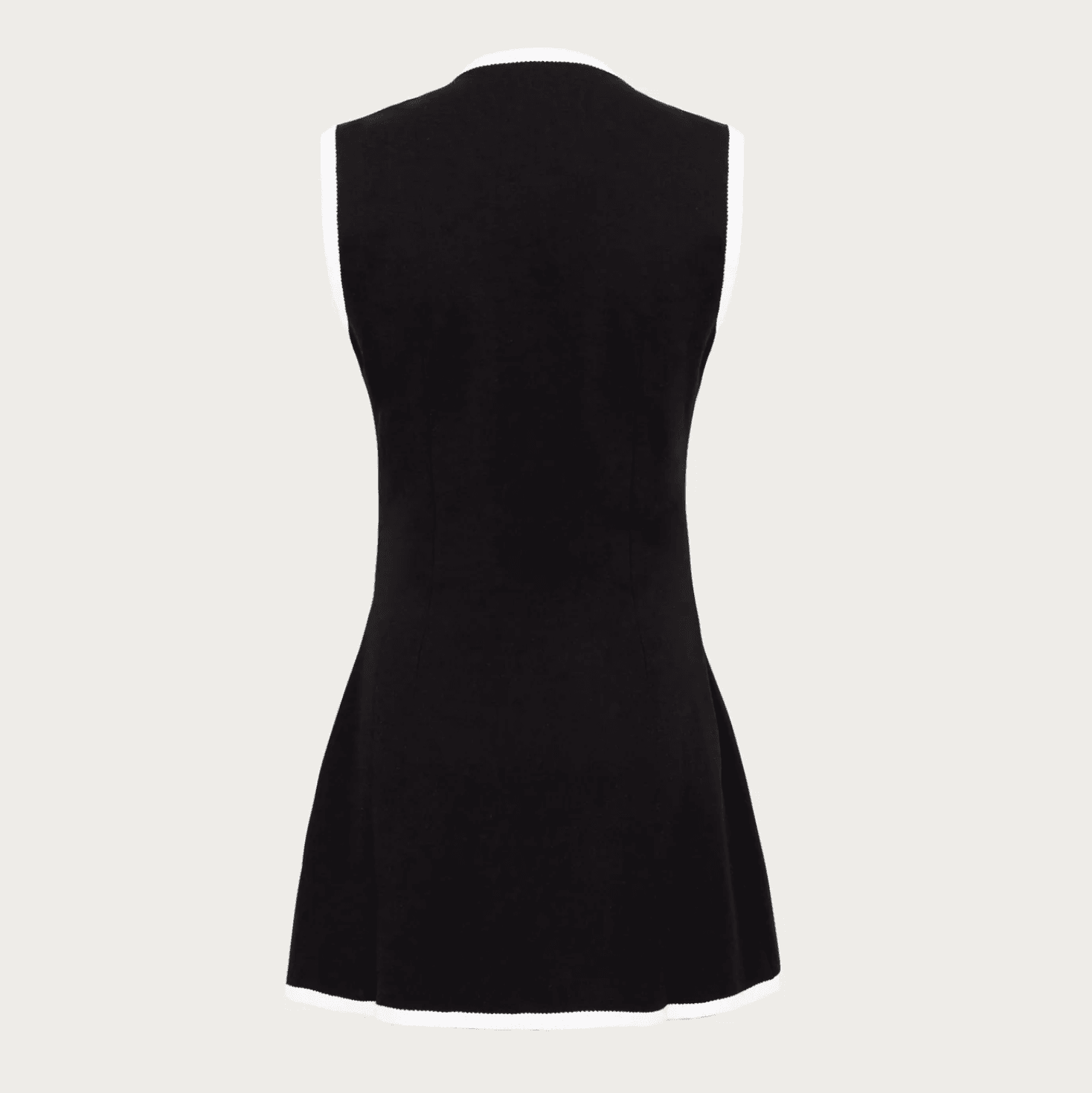 Nostalgia Sleeveless Knitted Mini Dress - Black / S - Mermaid Way