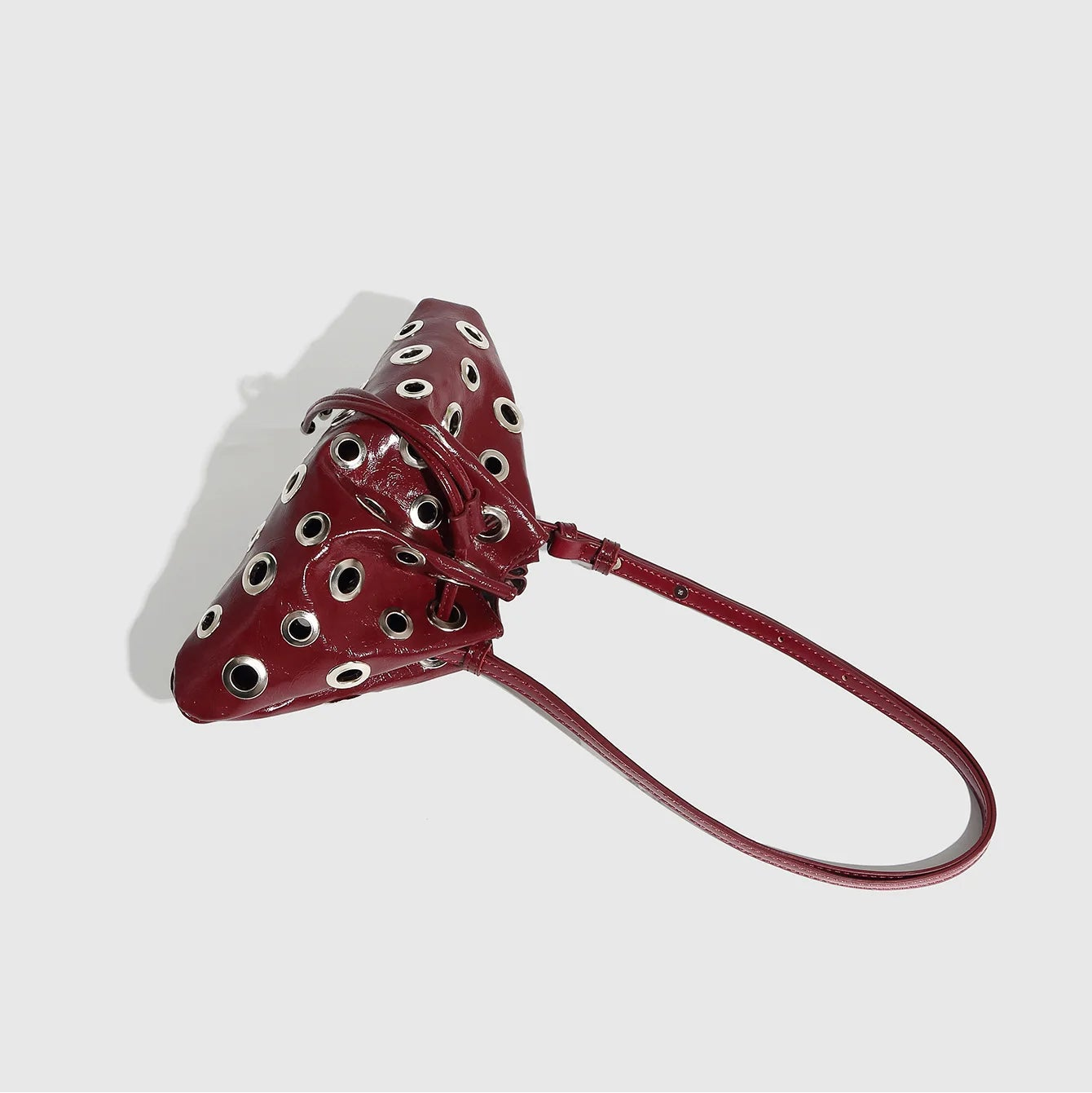 Nova Core Hollow Rivet Shoulder Bag - Black - Mermaid Way