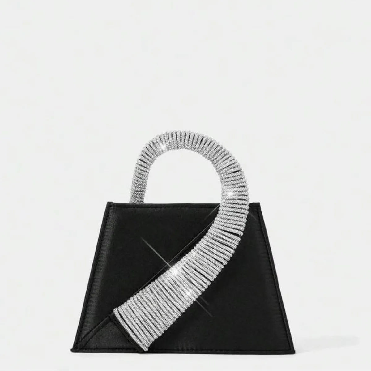 Onyria Rhinestone Handbag - Black - Mermaid Way