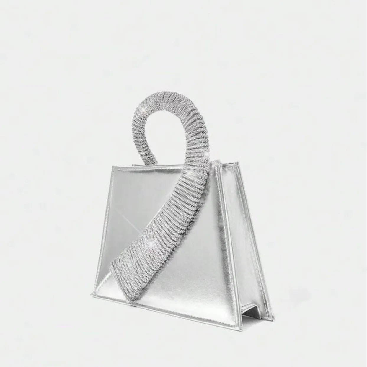 Onyria Rhinestone Handbag - White - Mermaid Way