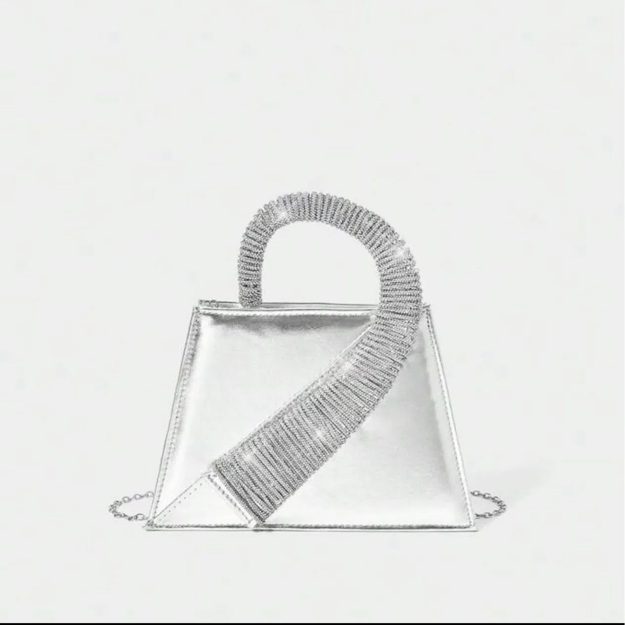 Onyria Rhinestone Handbag - White - Mermaid Way