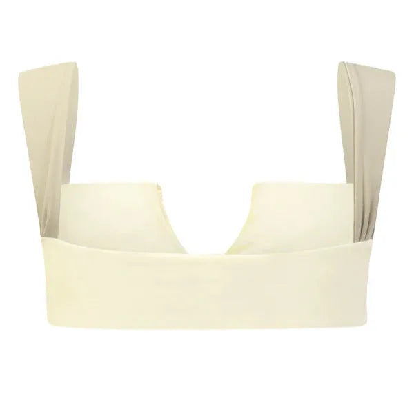 cut-out crop top with wide straps, party outfit