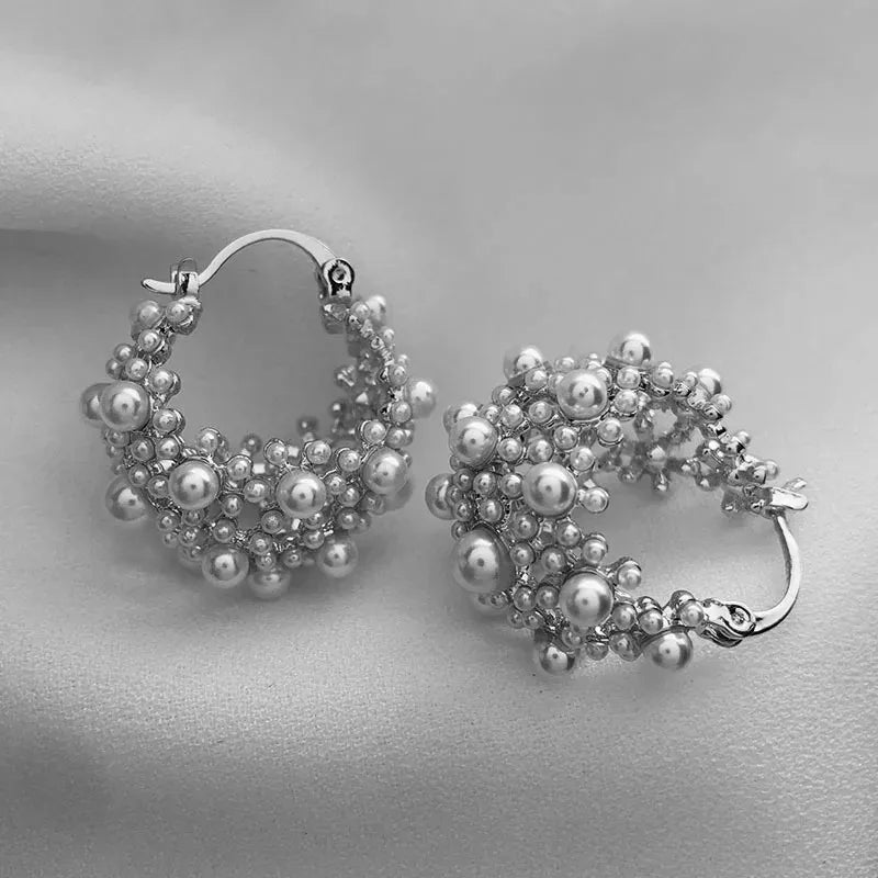 Pearl Hedgehog Gold Earrings Mermaid Way