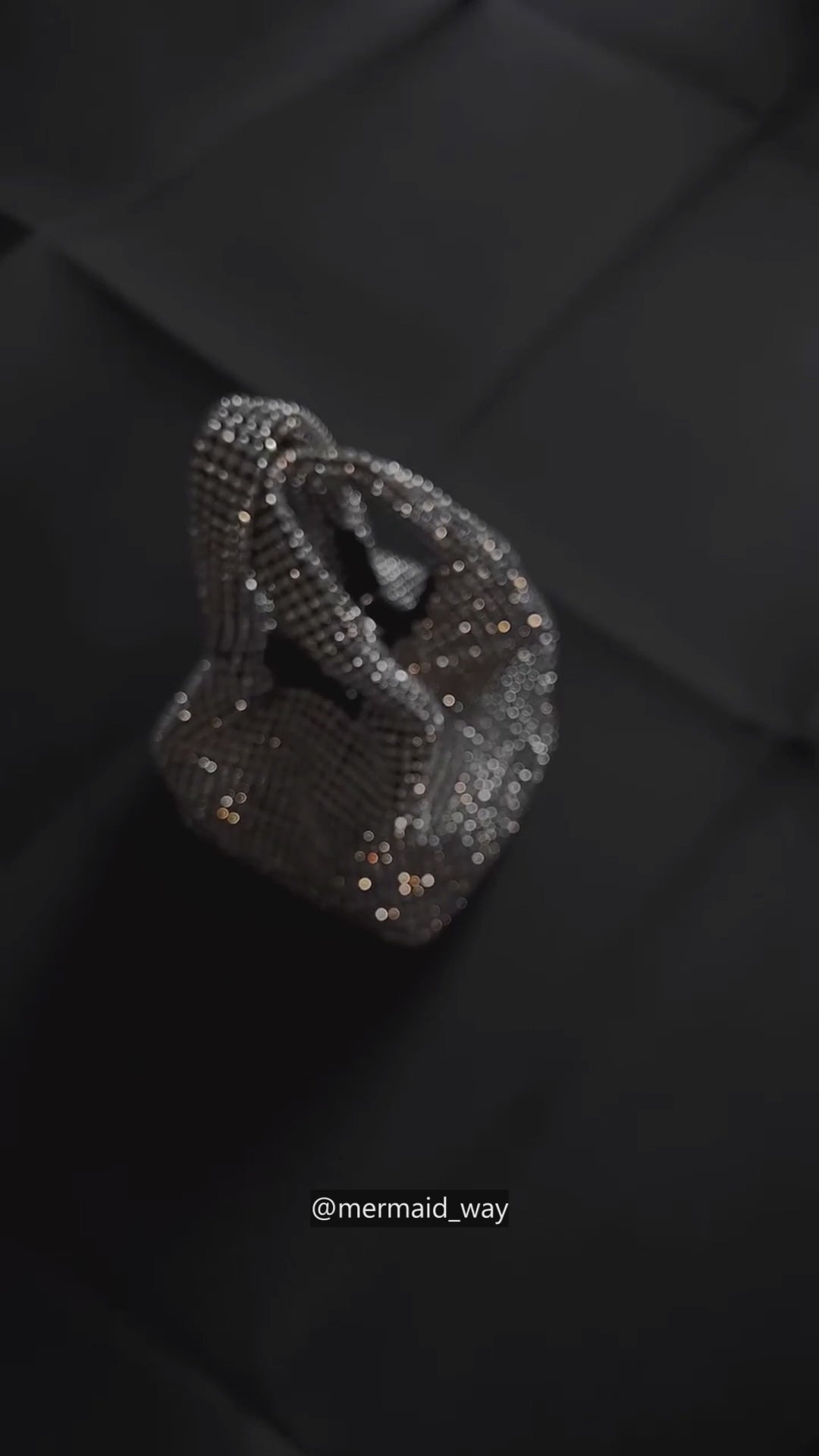 Diamond Flirt Rhinestone Sparkle Bucket Bag - Mermaid Way Video