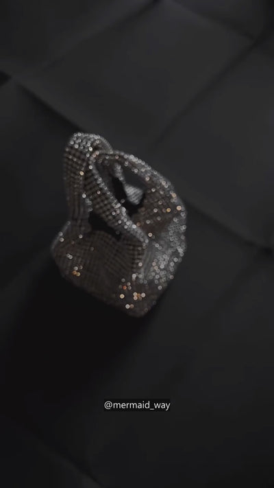 Diamond Flirt Rhinestone Sparkle Bucket Bag - Mermaid Way Video