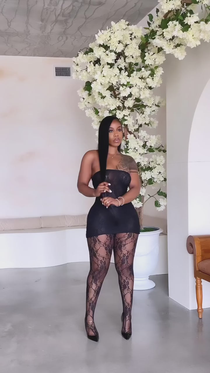 Breaking the Rules Black Lace Three-Piece Set - Mermaid Way Video