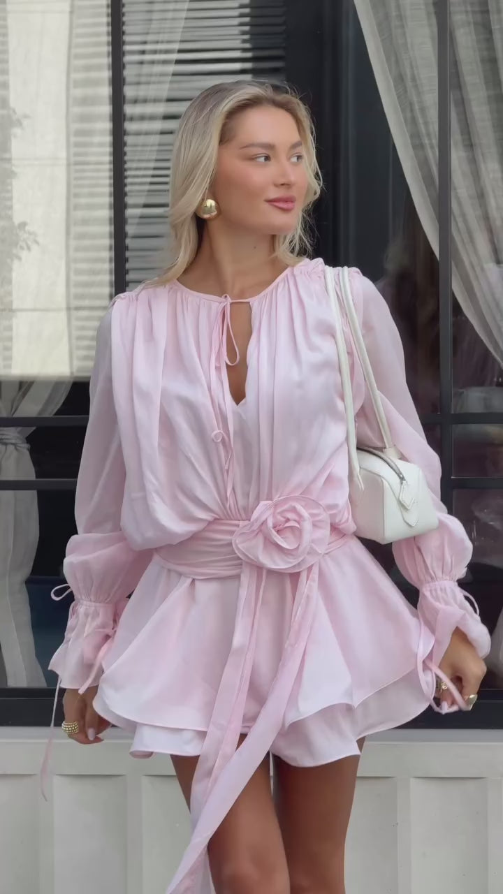 Cindy Pink Ruffled Mini Dress – Product Video