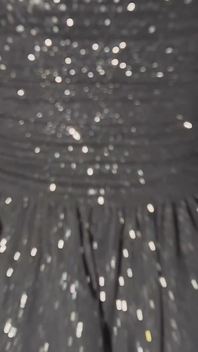 Black Star Sparkle Corset Mini Dress - Mermaid Way Video