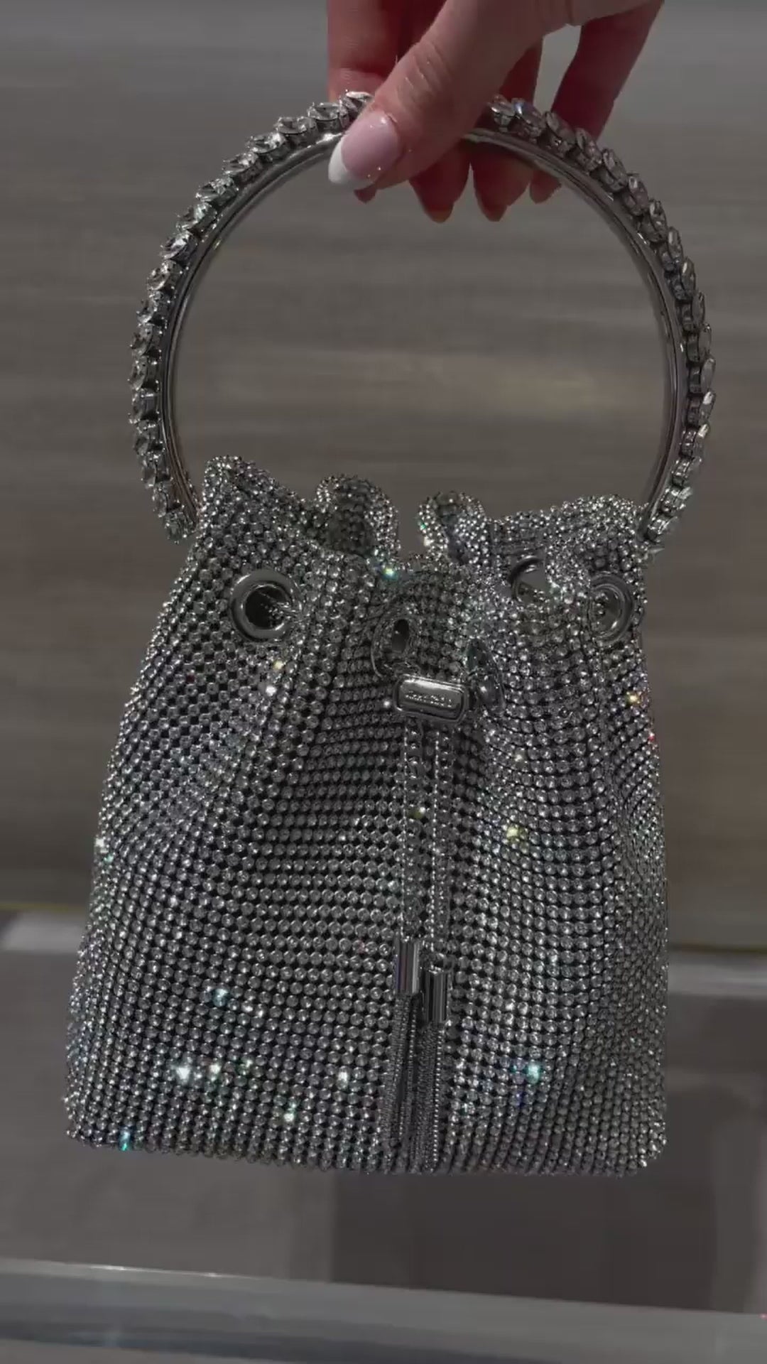Splendor Crystal Handle Tassel Diamond Bag - Mermaid Way Video