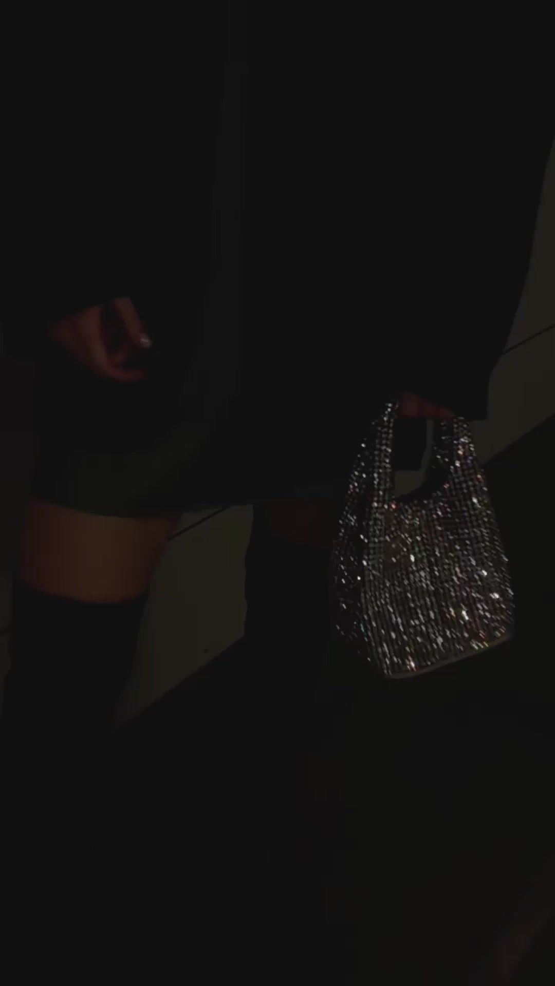 Diamond Flirt Rhinestone Sparkle Bucket Bag - Mermaid Way Video
