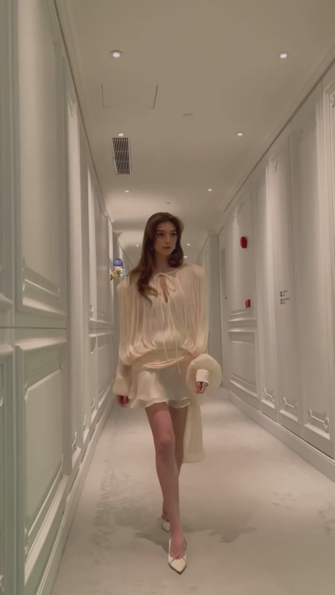 BouBaby Pleated Ruffled Mini Dress - Mermaid Way Video 