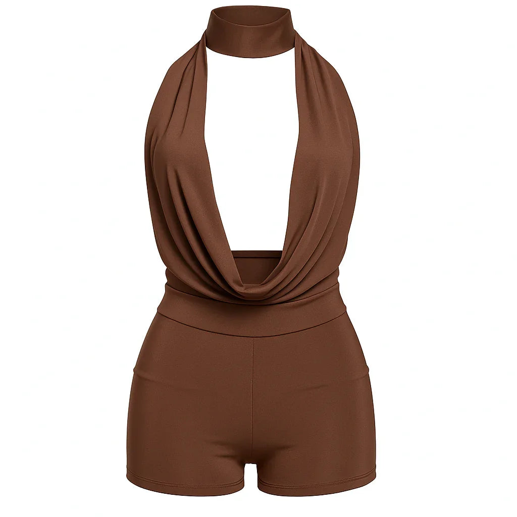Revela Cowl Backless Two Piece Set Mermaid Way