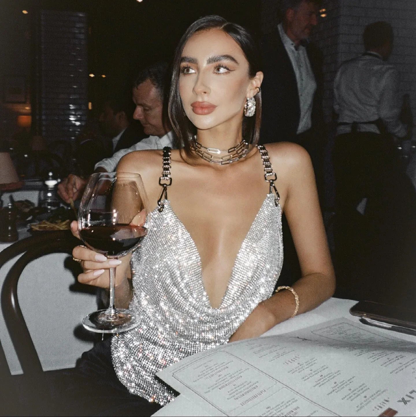 Rhode Diamond Mesh Chain Top Mermaid Way