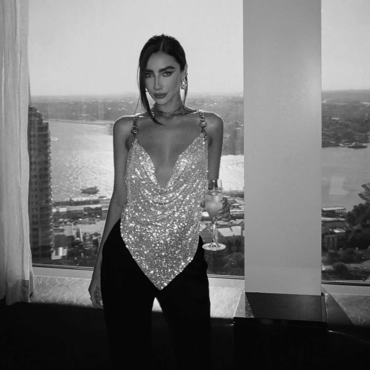 Rhode Diamond Mesh Chain Top Mermaid Way