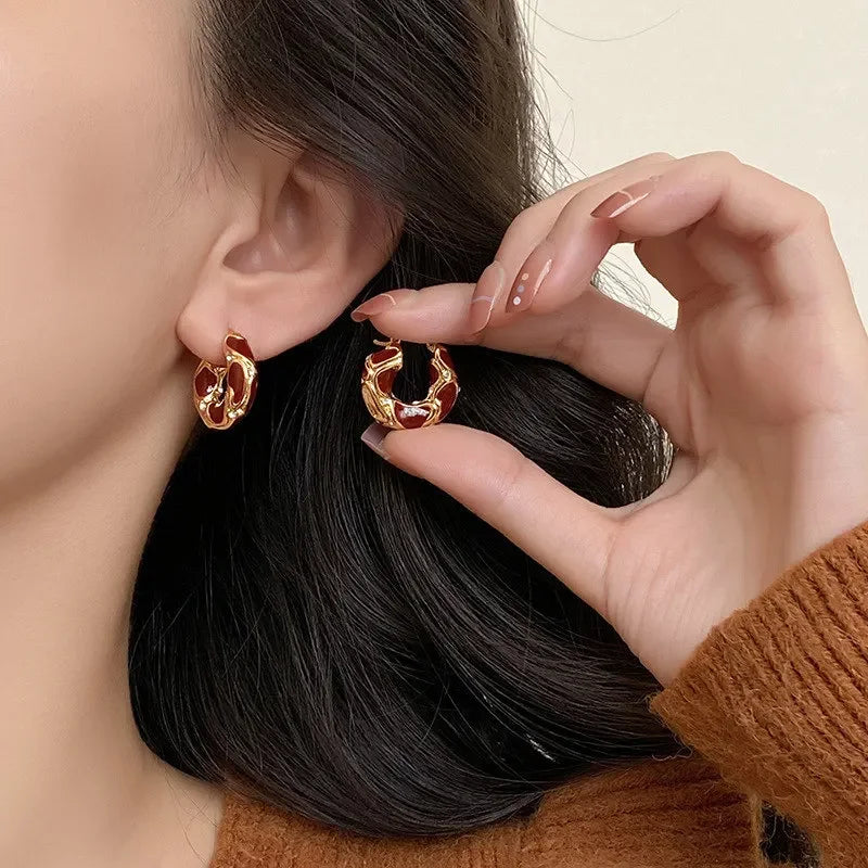 Royal Enamel Earrings Mermaid Way