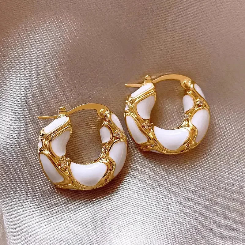Royal Enamel Earrings Mermaid Way