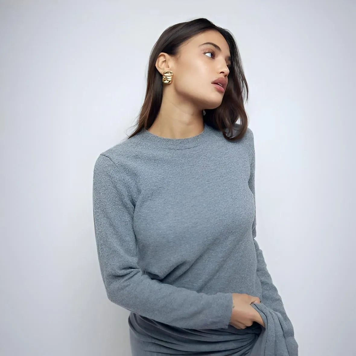 Satin Fold Earrings Mermaid Way