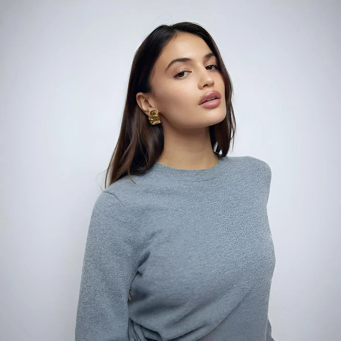 Satin Fold Earrings Mermaid Way