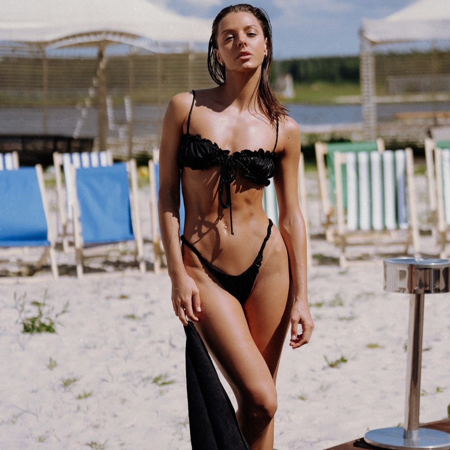 Sibel Ruffled Three Piece Set Mermaid Way