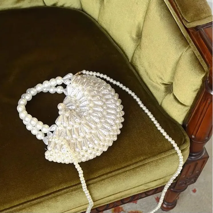 Sonata Pearl Handbag - White - Mermaid Way