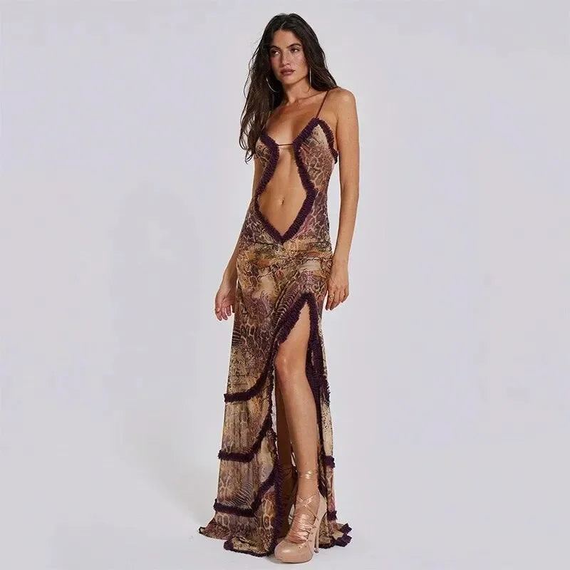 Stolen Kiss Ruched Beige Maxi Dress for Formal Events Stolen Kiss Ruched Beige Maxi Dress for Formal Events