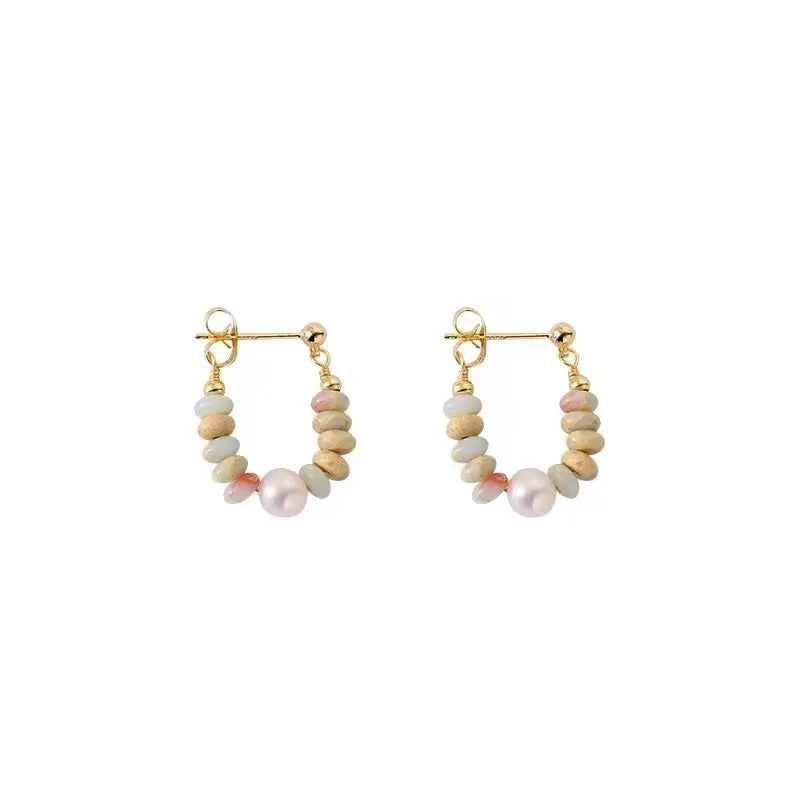 Sweet Beads Pearl Pendant Earrings Mermaid Way