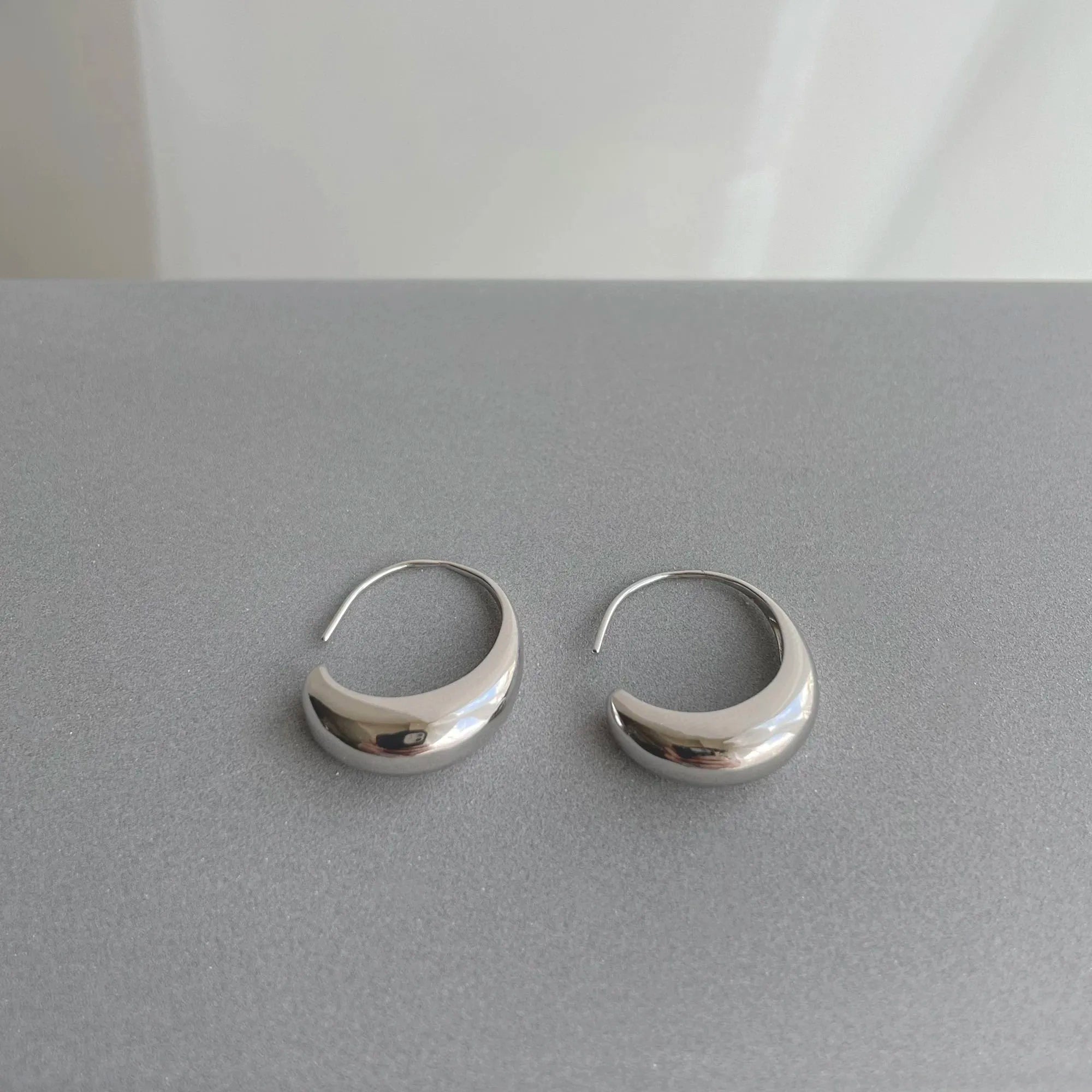 Tear of the Moon Sterling Silver Earrings - Silver - Mermaid Way