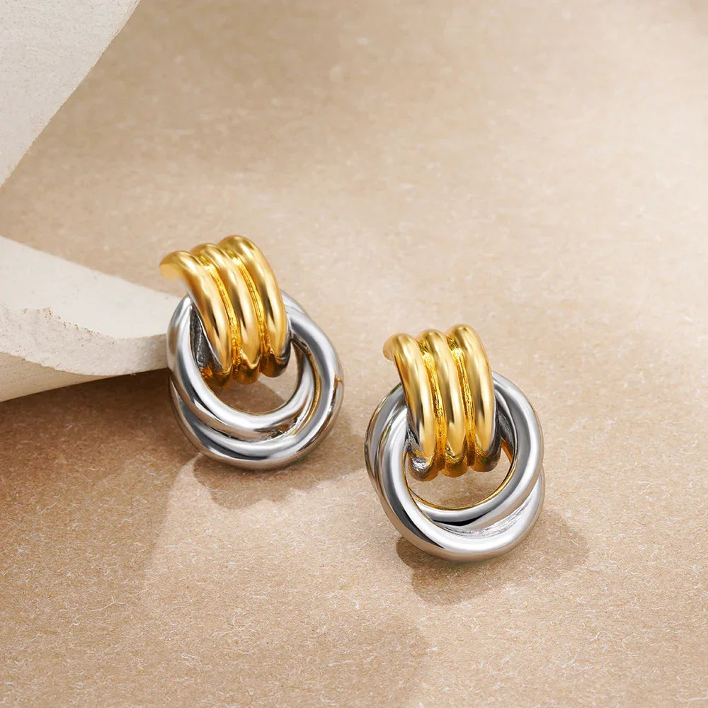 Twin Fusion Rings Earrings Mermaid Way