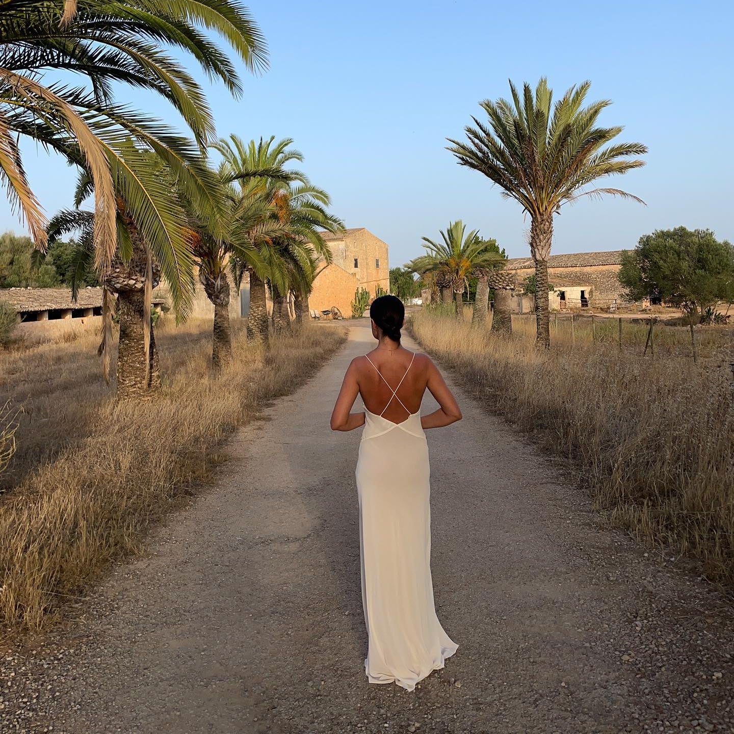 Blossom Bliss White Backless Maxi Dress